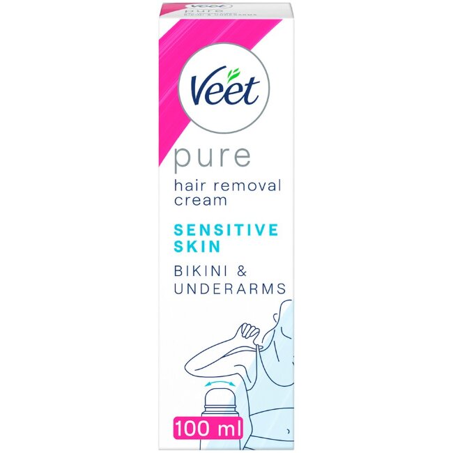 Крем для удаления волос Veet для бикини и подмышек для чувствительной кожи 100 мл