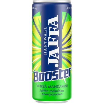 Энергетический напиток Jaffa Booster зеленый мандарин 0,33 л