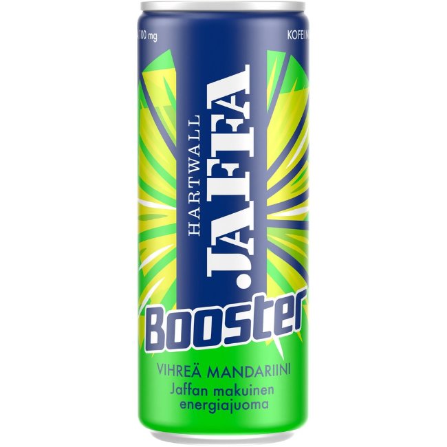 Энергетический напиток Jaffa Booster зеленый мандарин 0,33 л