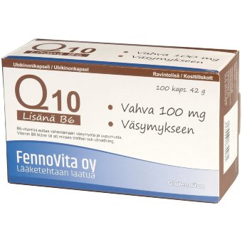 Убихинон Q10 100 мг B6 Vahva Fennovita 100 капсул