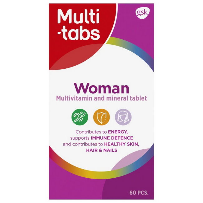 Мультивитаминный-минеральный комплекс для женщин Woman 60 табл Multi-Tabs