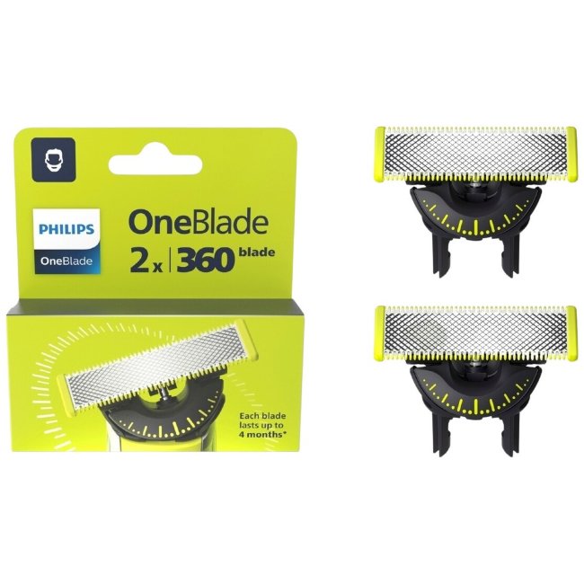 Запасные лезвия Philips OneBlade 360 (уп 2 шт)