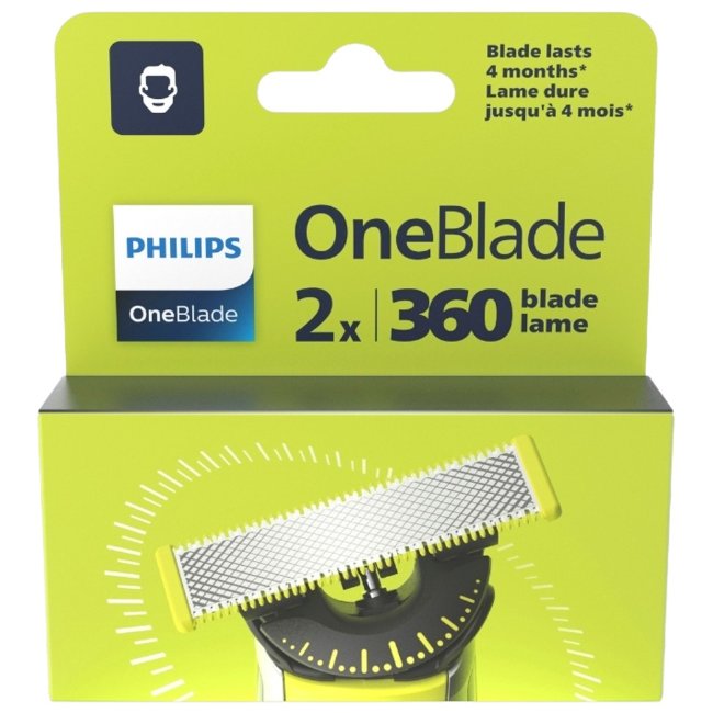 Запасные лезвия Philips OneBlade 360 (уп 2 шт)