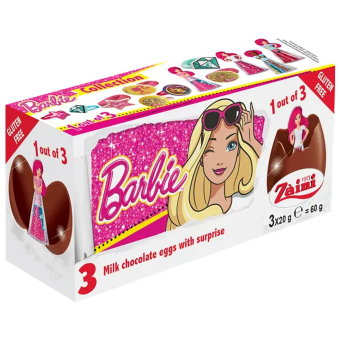 Шоколадное яйцо с сюрпризом Barbie 3x20 гр Шоколадное яйцо с сюрпризом Barbie 3x20 гр