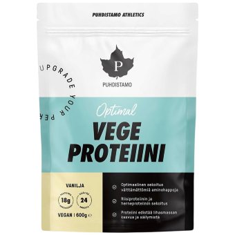 Протеиновый порошок растительный Puhdistamo Athletics Optimal Vege ваниль 600 гр Протеиновый порошок растительный Puhdistamo Athletics Optimal Vege ваниль 600 гр