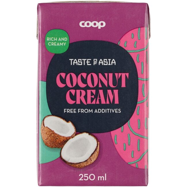 Кокосовые сливки Coop Taste of Asia 250 мл Кокосовые сливки Coop Taste of Asia 250 мл