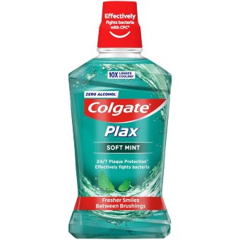 Жидкость для полоскания рта Colgate Plax мягкая мята 500 мл Жидкость для полоскания рта Colgate Plax мягкая мята 500 мл