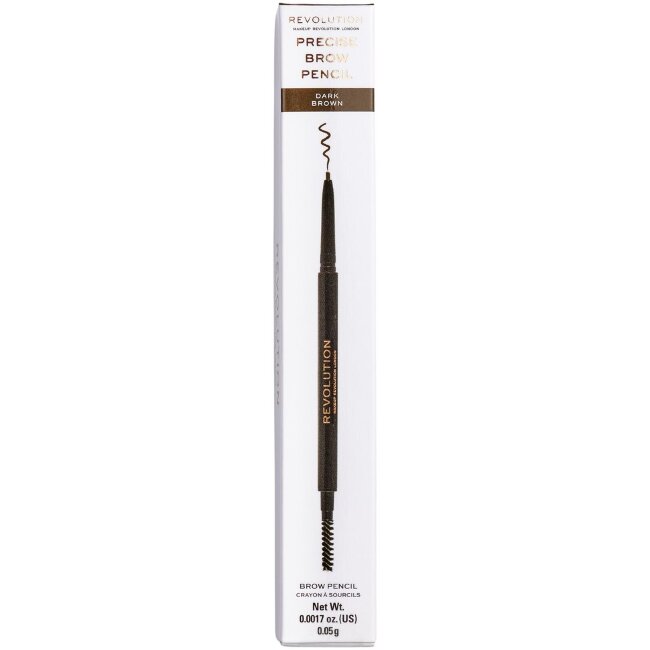 Карандаш для бровей Revolution precise brow 5 г темно-коричневый