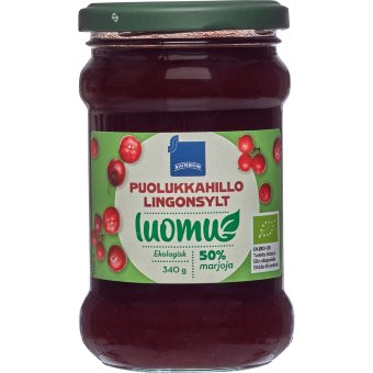 Брусничный джем Rainbow Lingon jam Organic 340 гр Брусничный джем Rainbow Lingon jam Organic 340 гр