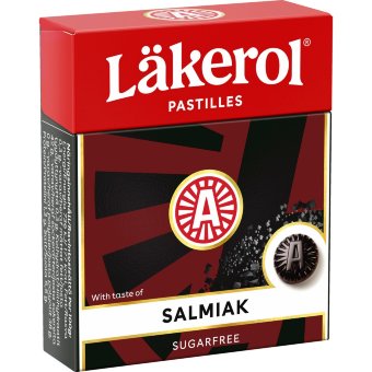 Пастилки с салмиаком Läkerol Salmiak 25 гр