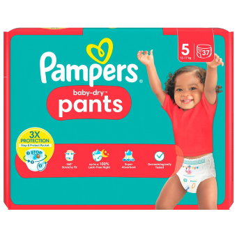 Подгузники-трусики Pampers BD Pants 5, 12-17 кг, 37 шт. Подгузники-трусики Pampers BD Pants 5, 12-17 кг, 37 шт.
