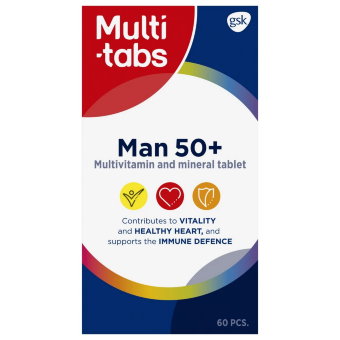 Мультивитаминный-минеральный комплекс для мужчин Man 50+ 60 табл Multi-Tabs Мультивитаминный-минеральный комплекс для мужчин Man 50+ 60 табл Multi-Tabs