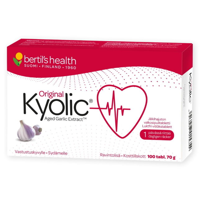 Препарат с чесноком Kyolic 100 таблеток Bertils