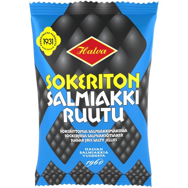 Лакричные конфеты без сахара Halva Sokeriton 95 гр