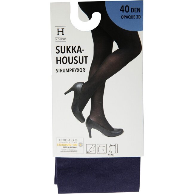 Женские колготки House Opaque 3D 40 den Navy, размер 36-40