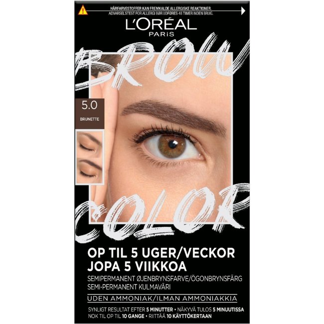 Набор для окрашивания бровей L'Oréal Paris Brow Color Kit 5.0 шатен 30 мл Набор для окрашивания бровей L'Oréal Paris Brow Color Kit 5.0 шатен 30 мл