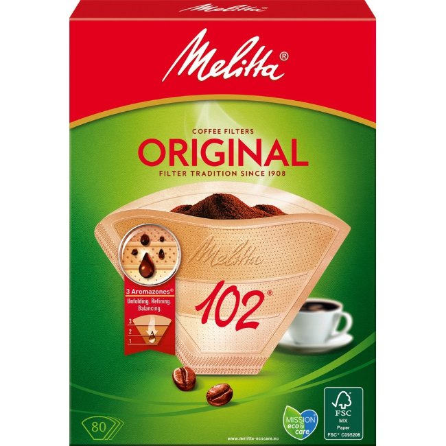 Фильтры для кофемашины Melitta Original 102/80 шт