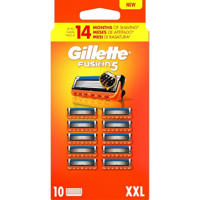 Сменные лезвия Gillette Fusion5 10 шт Сменные лезвия Gillette Fusion5 10 шт