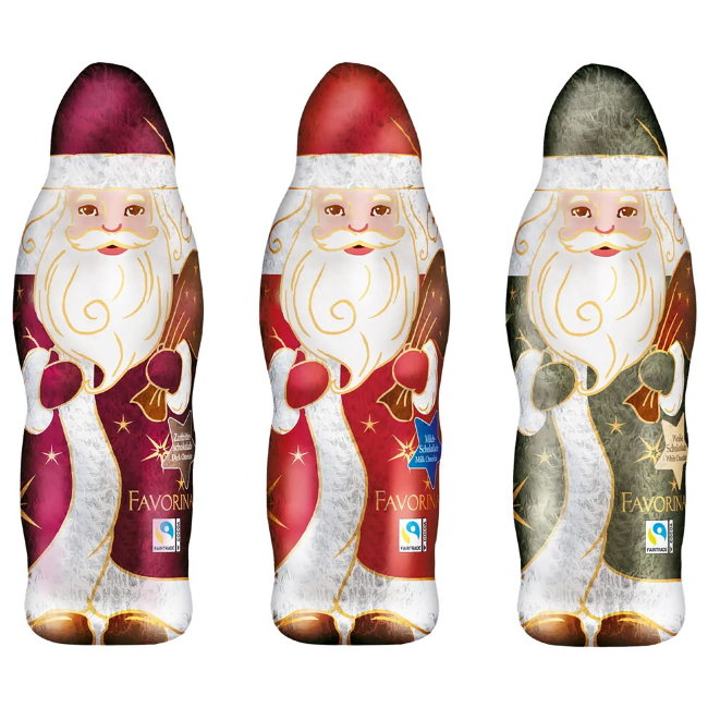 Шоколадный Дед Мороз Favorina в ассортименте 110 гр Шоколадный Дед Мороз Favorina в ассортименте 110 гр