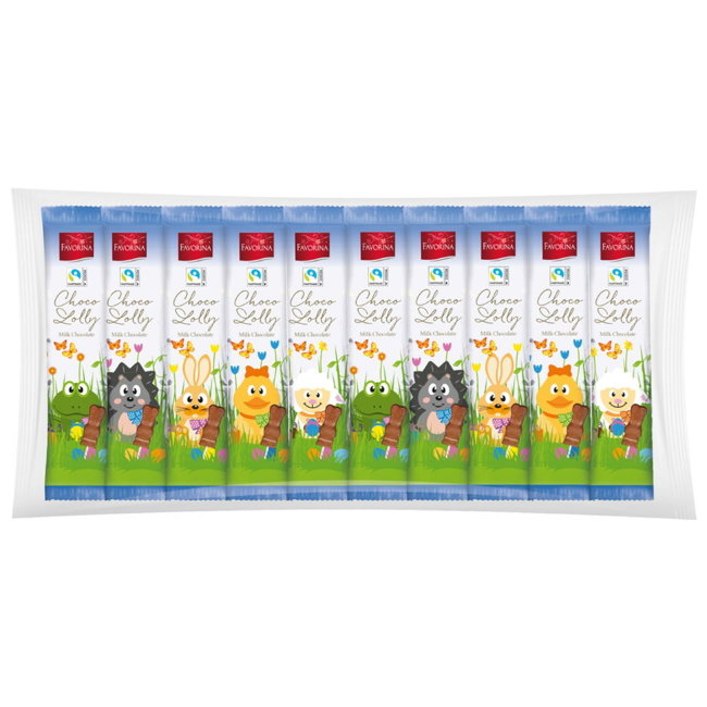 Леденцы с молочным шоколадом Favorina 10х15 гр