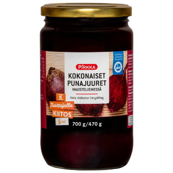 Свекла со специями Pirkka целая 700/470 гр Свекла со специями Pirkka целая 700/470 гр