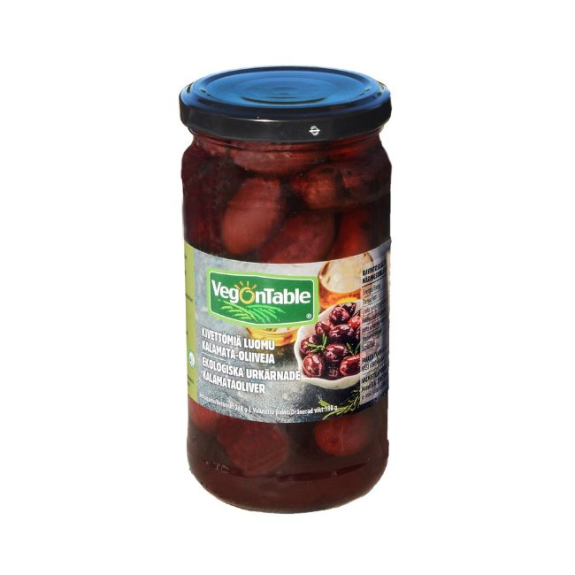 Без косточек органические оливки Kalamata Vegontable 360 гр / 180 гр
