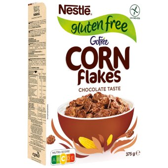 Безглютеновые кукурузные хлопья со вкусом шоколада Nestlé GoFree 375 гр