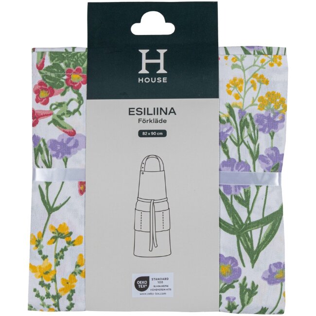 Фартук House Wild floral 82x90 см зеленый