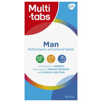 Мультивитаминный-минеральный комплекс для мужчин Man Multi-Tabs 60 табл Мультивитаминный-минеральный комплекс для мужчин Man Multi-Tabs 60 табл
