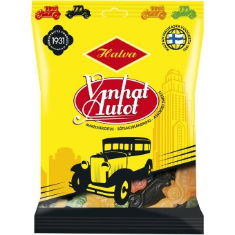 Жевательные конфеты Halva Vanhat Autot 160 гр