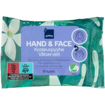 Влажные салфетки для лица и рук Rainbow 15 шт Влажные салфетки для лица и рук Rainbow 15 шт