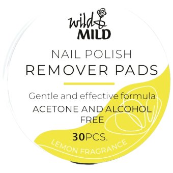Салфетки для снятия лака Wild&Mild с ароматом лимона 30 шт Салфетки для снятия лака Wild&Mild с ароматом лимона 30 шт