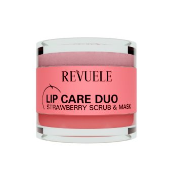 Набор для ухода за губами Revuele Lip Scurb & Mask, с ароматом клубники Набор для ухода за губами Revuele Lip Scurb & Mask, с ароматом клубники
