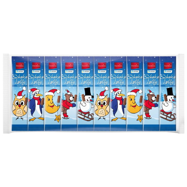 Леденцы с молочным шоколадом Favorina 10х15 гр