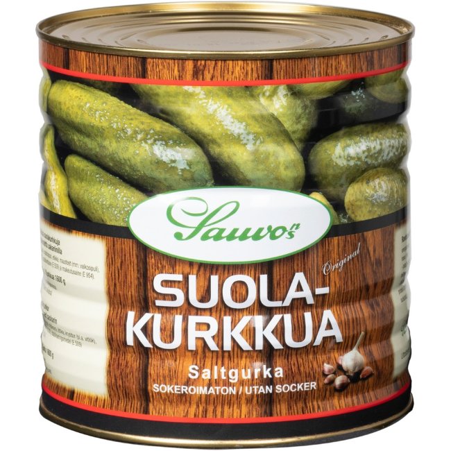 Огурцы маринованные Sauvon 2,9/1,6 кг