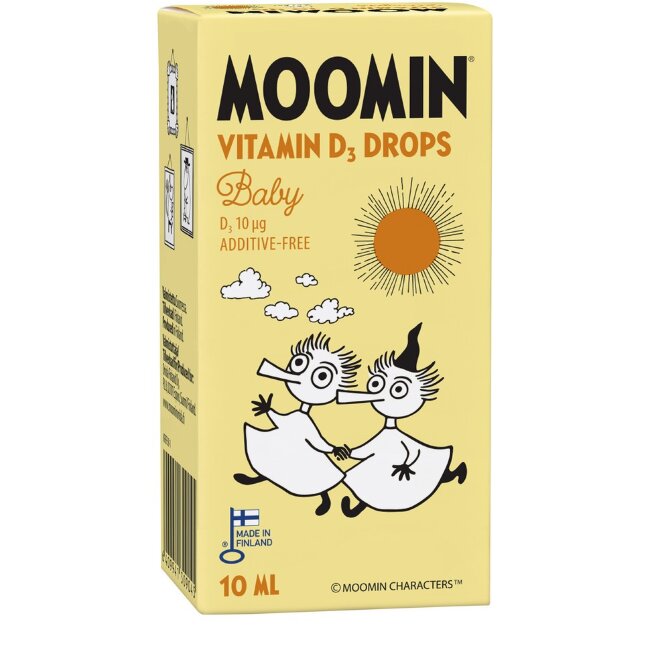Витамин D Moomin в каплях 10 мкг 10 мл