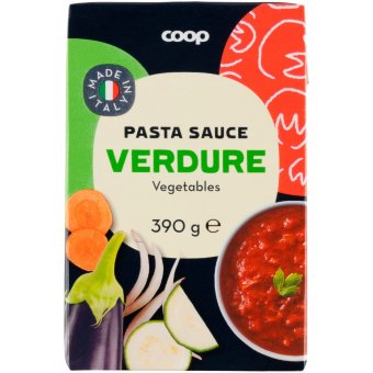 Паста с овощным соусом Coop 390 гр Паста с овощным соусом Coop 390 гр