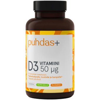 Витамин D3 Puhdas+ 50 мкг 120 капсул