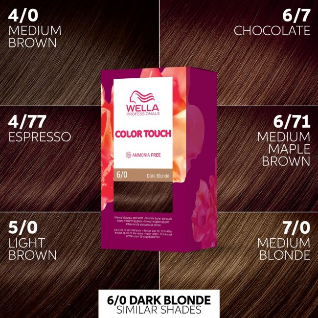 Краска для волос Wella Professionals Color Touch Pure Naturals темно-русый 6/0 130 мл
