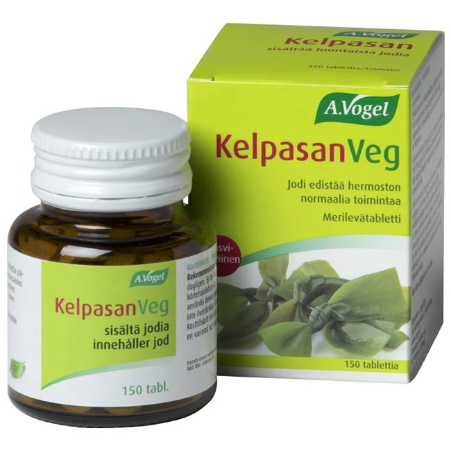 Таблетки на основе морских водорослей Kelpasan Veg 150 шт A.Vogel