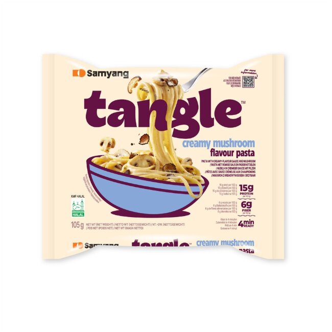 Паста Samyang Tangle с кремовым грибным вкусом 105 гр Паста Samyang Tangle с кремовым грибным вкусом 105 гр