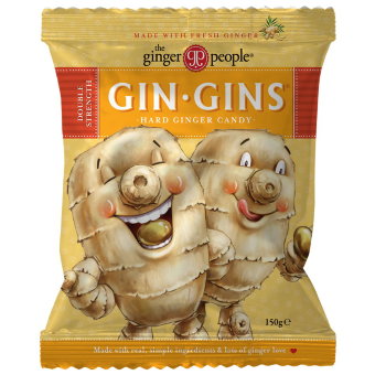 Имбирные пастилки "Двойная сила" Gin Gins Hard 150 гр