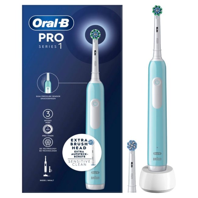 Электрическая зубная щетка Oral-B Pro Series 1 Blue с технологией Braun Электрическая зубная щетка Oral-B Pro Series 1 Blue с технологией Braun