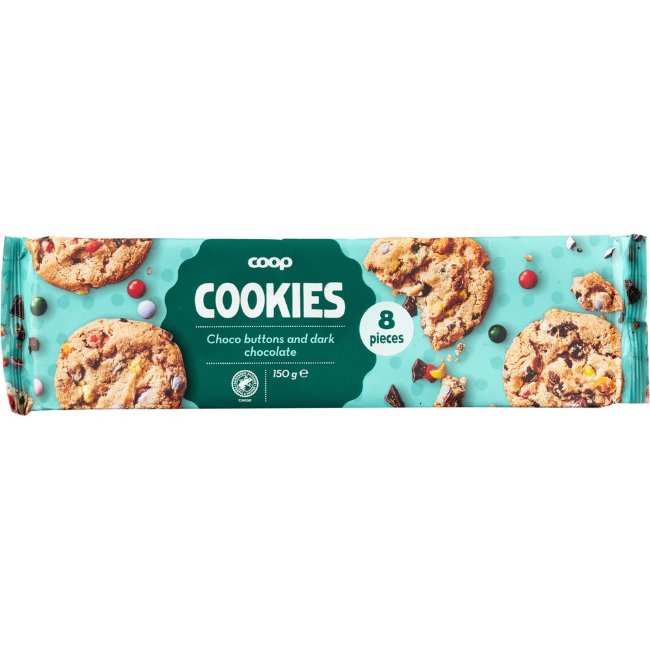 Печенье с шоколадной крошкой Coop, 150 гр