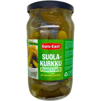 Соленые огурцы Euro-East 740 гр / 395 гр