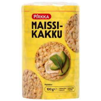 Кукурузные галеты Pirkka 100 гр Кукурузные галеты Pirkka 100 гр