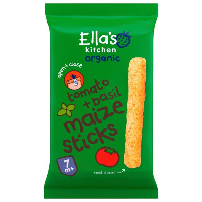 Кукурузные палочки с томатом и базиликом Ella's Kitchen LUOMU 16 гр 7 мес Кукурузные палочки с томатом и базиликом Ella's Kitchen LUOMU 16 гр 7 мес