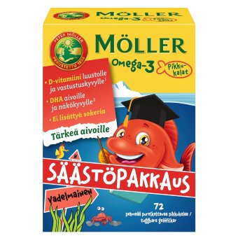 Витамины Меллер рыбки со вкусом малины Омега-3 для детей Moller Omega-3 Pikkukalat Moller 72 капс Витамины Меллер рыбки со вкусом малины Омега-3 для детей Moller Omega-3 Pikkukalat Moller 72 капс