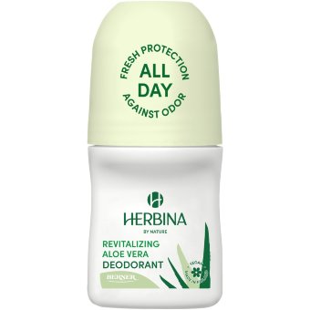 Дезодорант роликовый Herbina 50 мл с алоэ вера активизирующий Дезодорант роликовый Herbina 50 мл с алоэ вера активизирующий