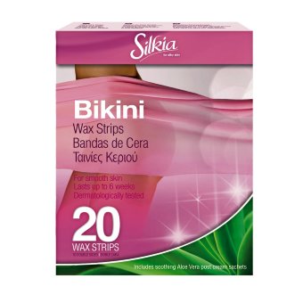 Полоски для удаления волос (бикини) Silkia 20 шт Полоски для удаления волос (бикини) Silkia 20 шт